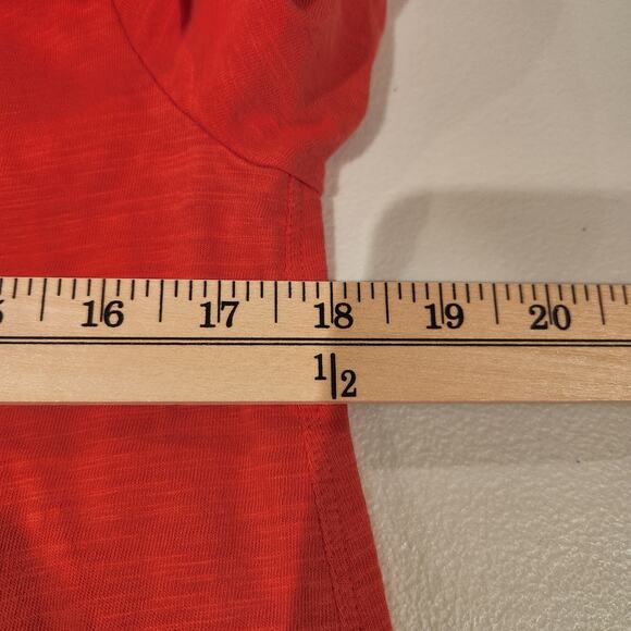 Soft Surroundings Womens Coral Delia Button Up Blouse Size Small Oversized Boho - Picture 6 of 9